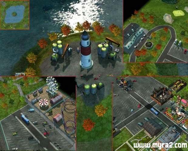 红色警戒3地图:秋岛