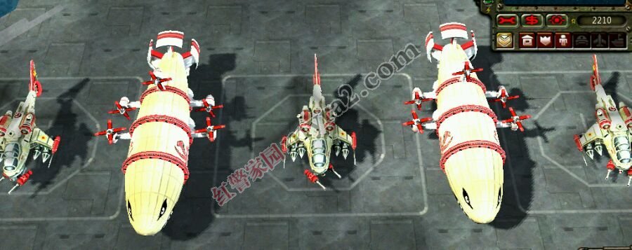 红色警戒3运输船2人地图