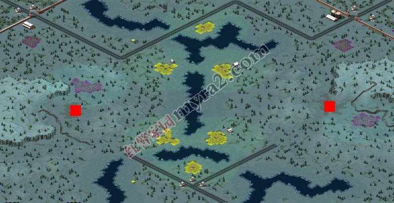 红色警戒2尤里的复仇地图：战术争夺区（战斗要塞修改版）