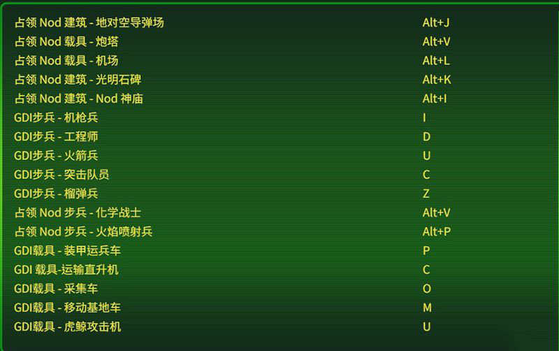 《命令与征服重制版》快捷键大全