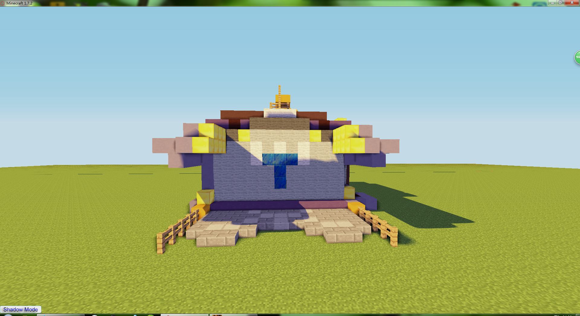 Minecraft���ɫ����3�˾����ذڷ�ͼ