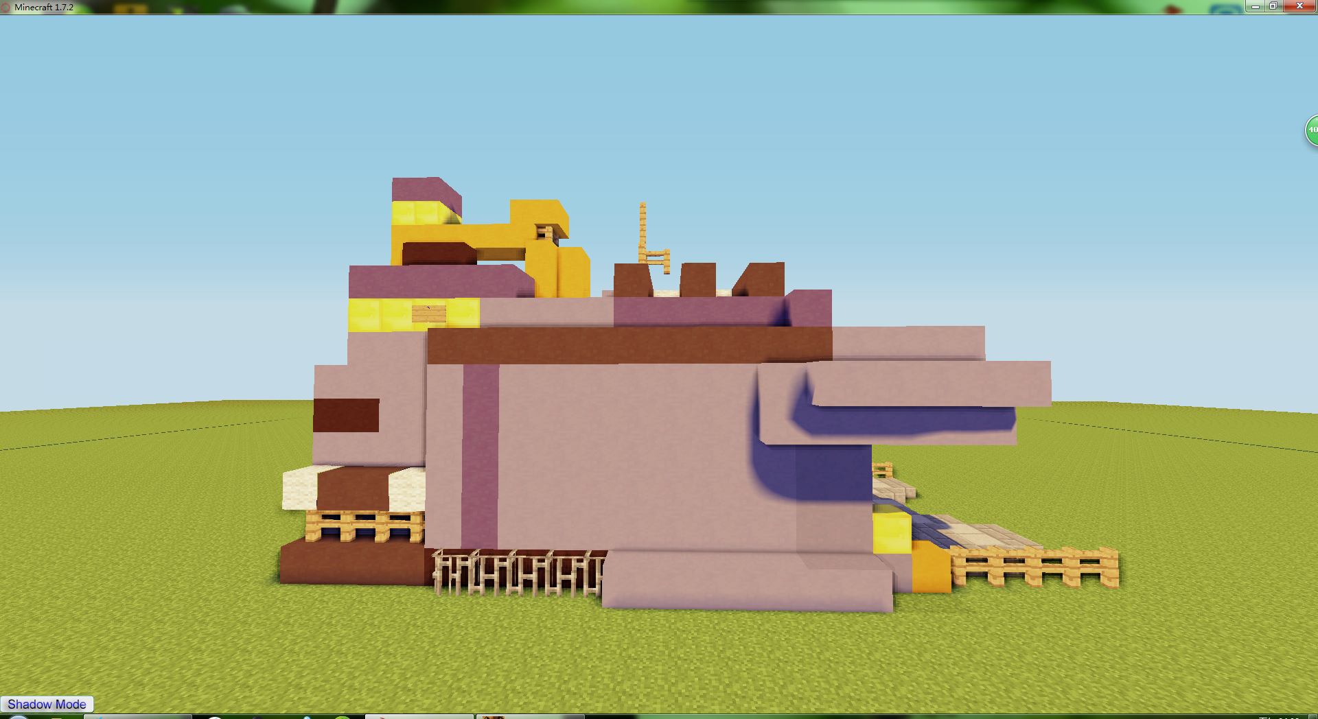 Minecraft���ɫ����3�˾����ذڷ�ͼ