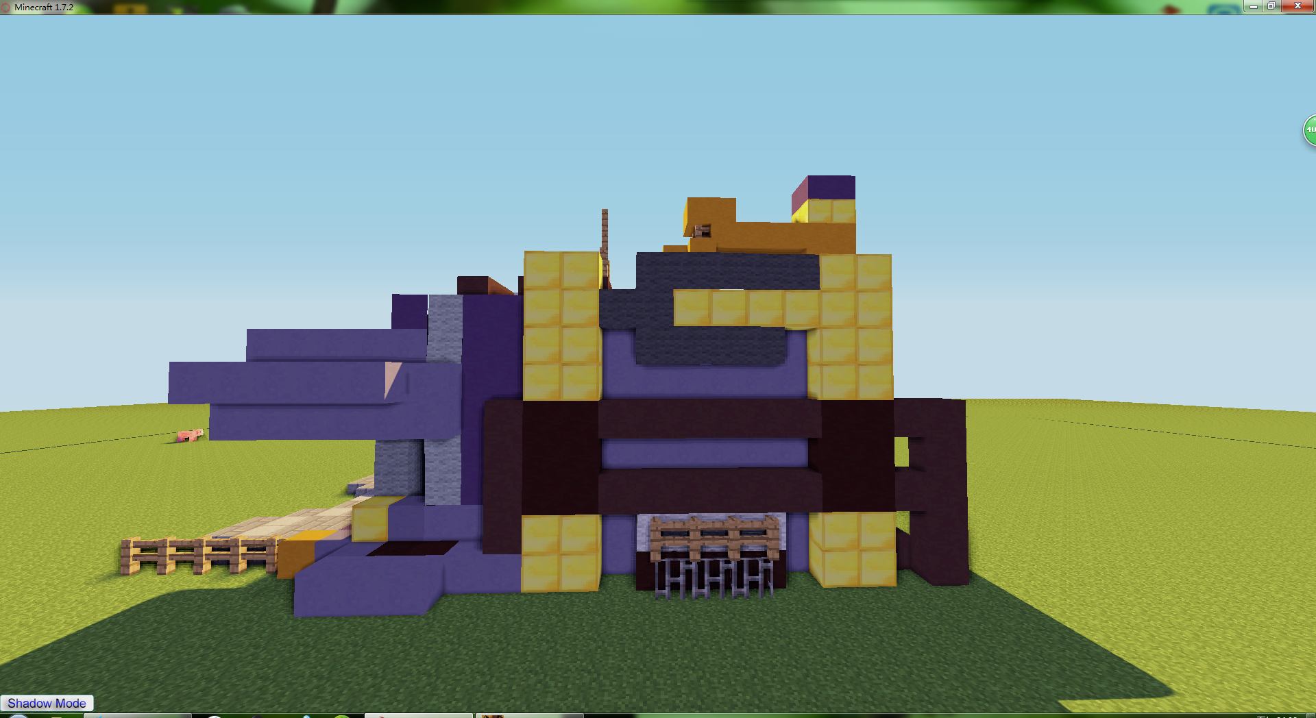 Minecraft���ɫ����3�˾����ذڷ�ͼ