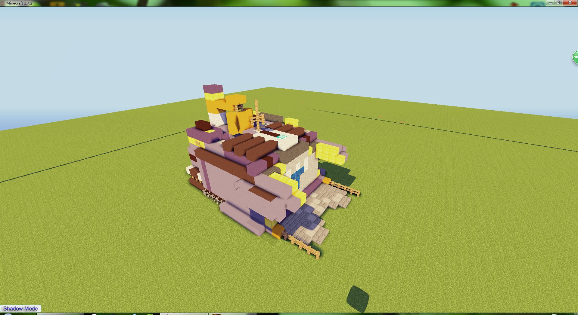 Minecraft���ɫ����3�˾����ذڷ�ͼ
